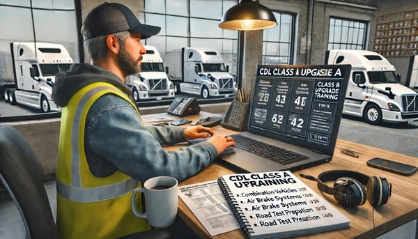 Step Up to the Big League: CDL Class B to A Online ELDT Course